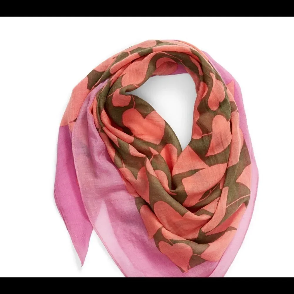 Kate Spade Wool Scarf Hearts‎